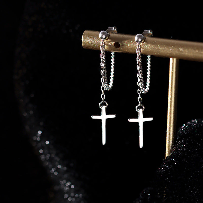 Women's Cross Cold Style Niche Design Fashion Sweet Grace Rings