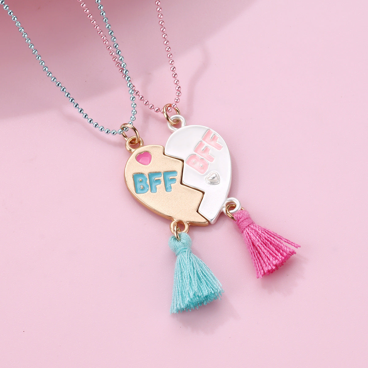 Good Friend Fashion Heart-shaped Alloy Drop Necklaces