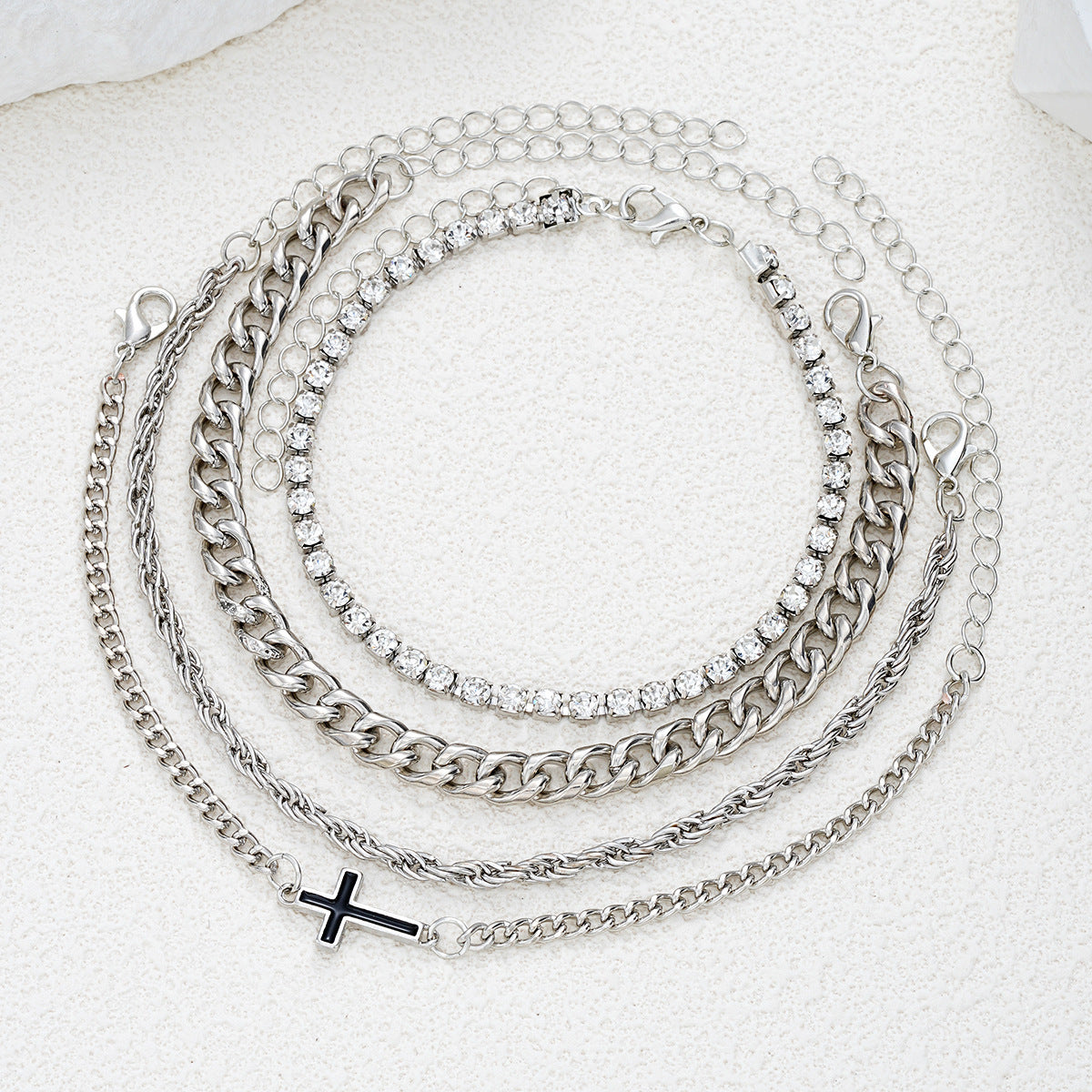 Personalized Cross Zircon Hip Hop Fashion Bracelets