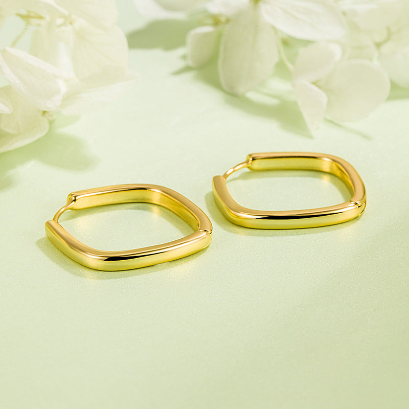 Women's Square For Elegant Simple Style Niche Earrings