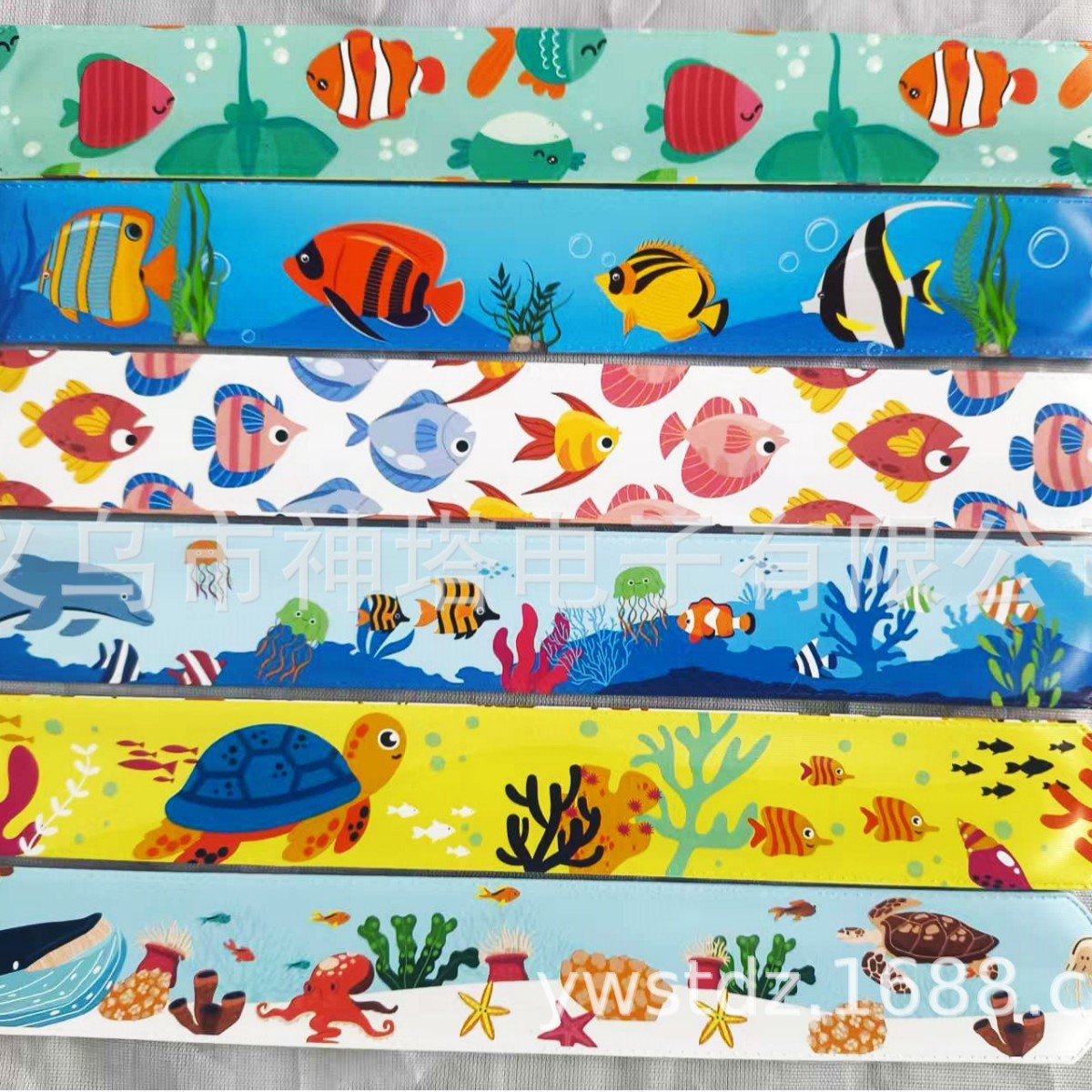 Children's Printed Slap Cartoon Sea World Pop Decorative Rings