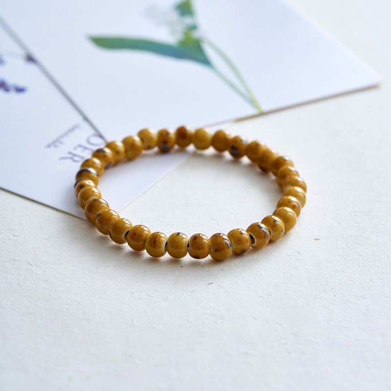 Chinese Natural Stone Porcelain Minimalist Female Bracelets