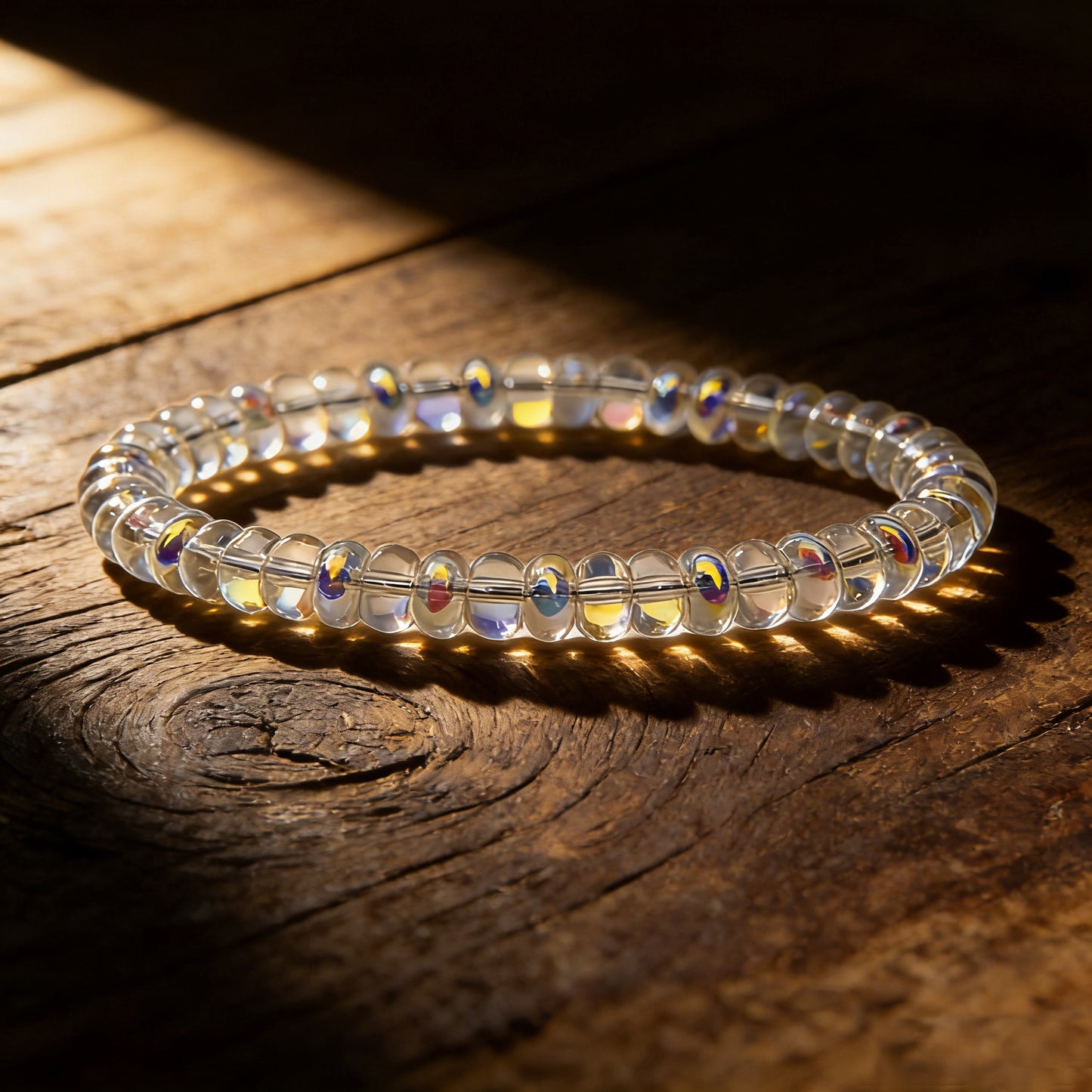 Popular Crystal Abacus Beads Opal Glass Bracelets