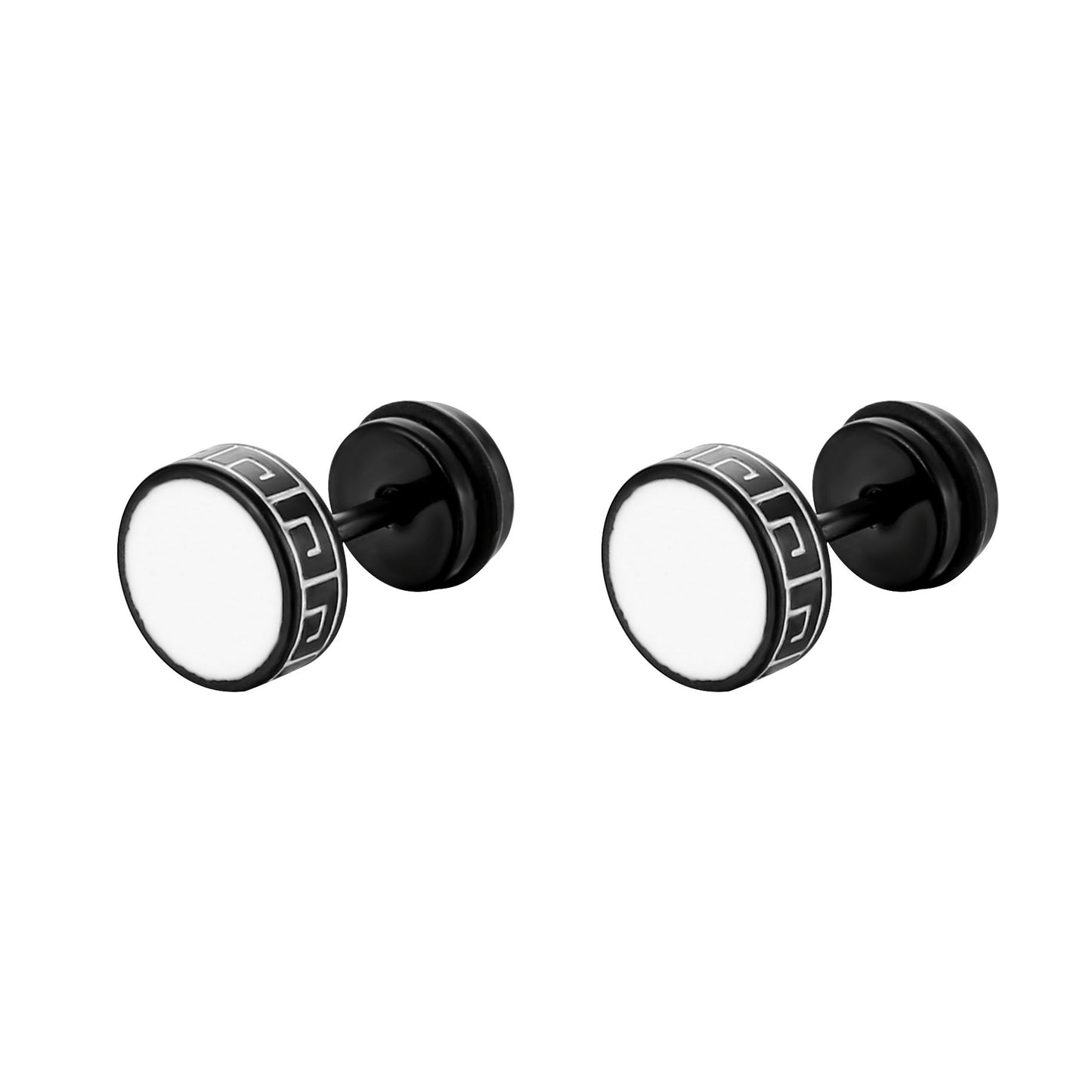 Popular Unisex Titanium Steel Dumbbell Simple Fashion Ear Buckle