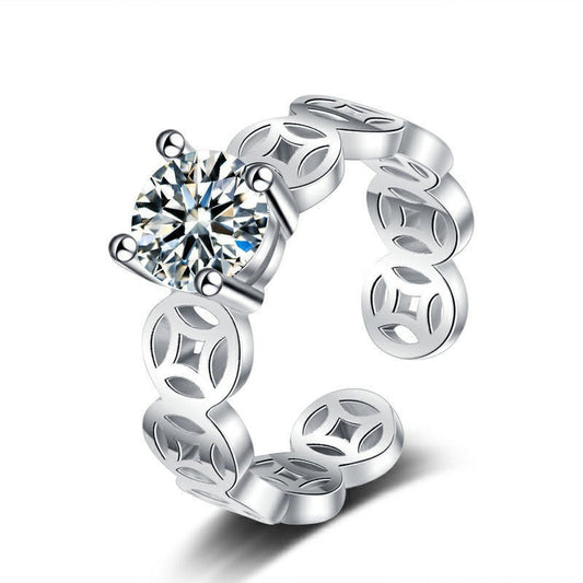 Money Will Be Soon Sier Plated Rings