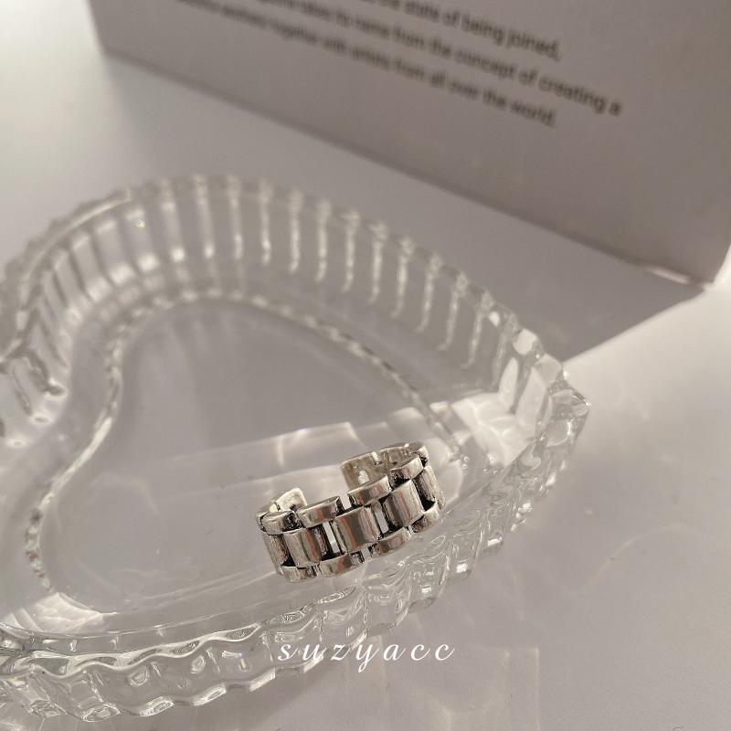 Cold Simple Cross Open Index Finger Fashion Rings