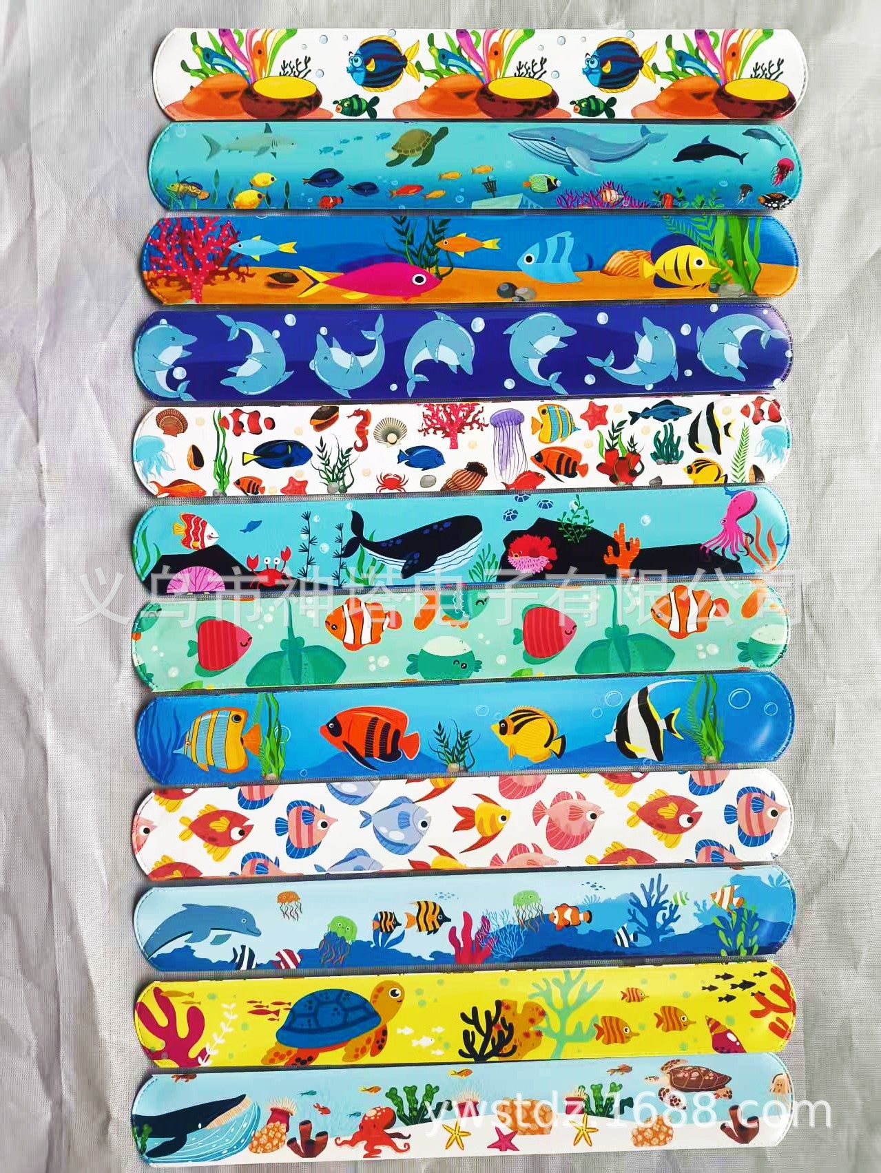 Children's Printed Slap Cartoon Sea World Pop Decorative Rings