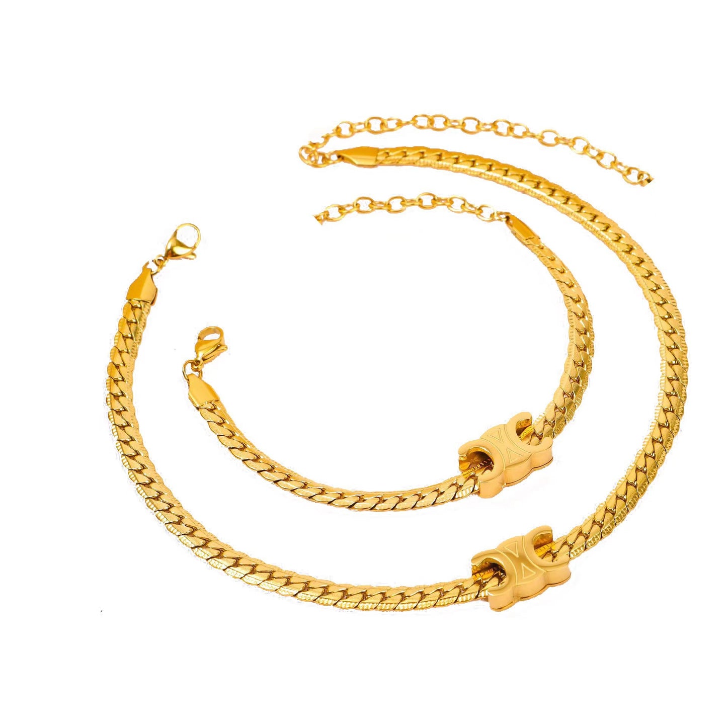 Women's Gold Titanium Steel Style Light Luxury Necklaces