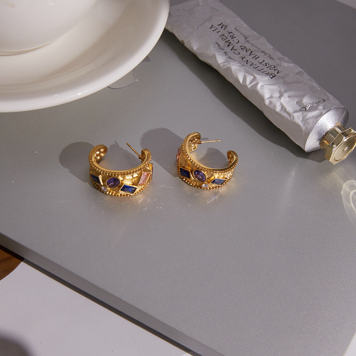 Zircon Unique Beautiful Light Luxury High-grade Earrings