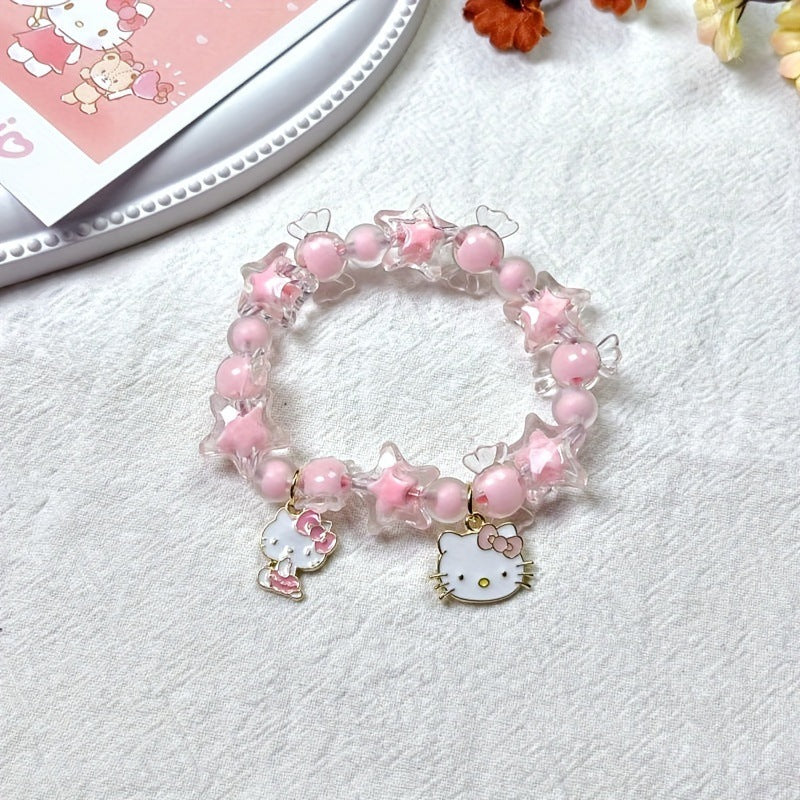 Women's Cartoon Sweet Bangle Travel Versatile Little Colorful Bracelet