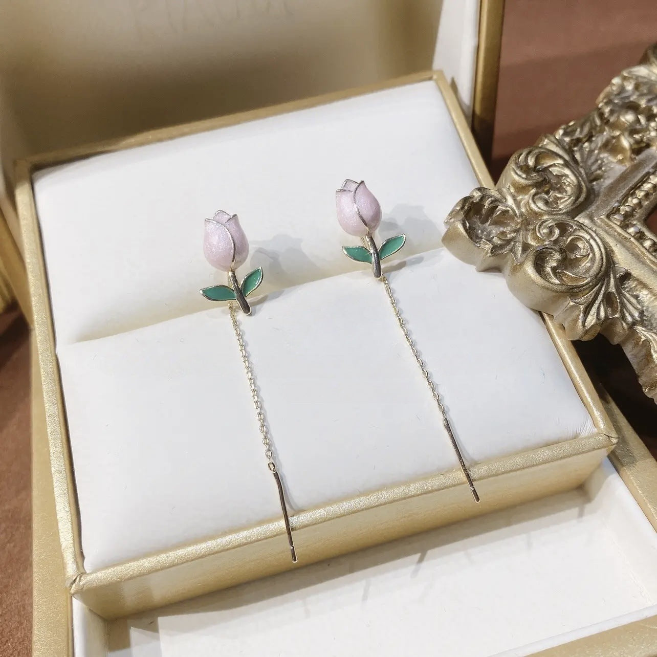 Summer Fresh Flowers Niche Temperament Girlish Earrings