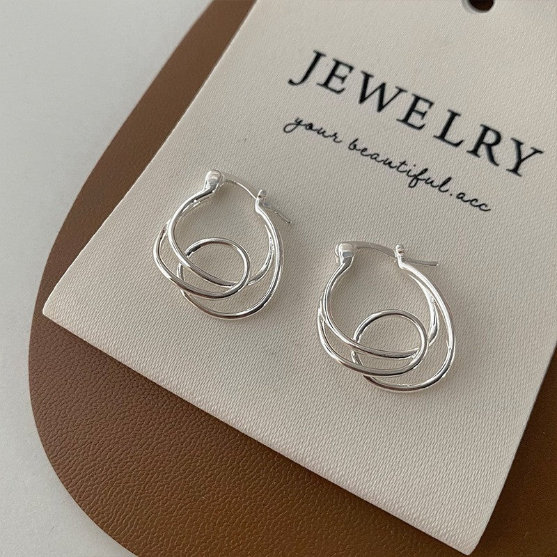 Simple Geometric Irregular Winding Personality Fashion Minority Ear Buckle
