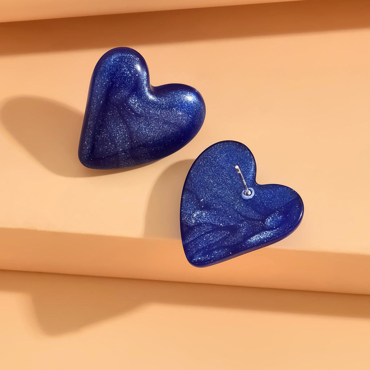 Color Small Love Valentine's Day Simple Fashion Acrylic Earrings
