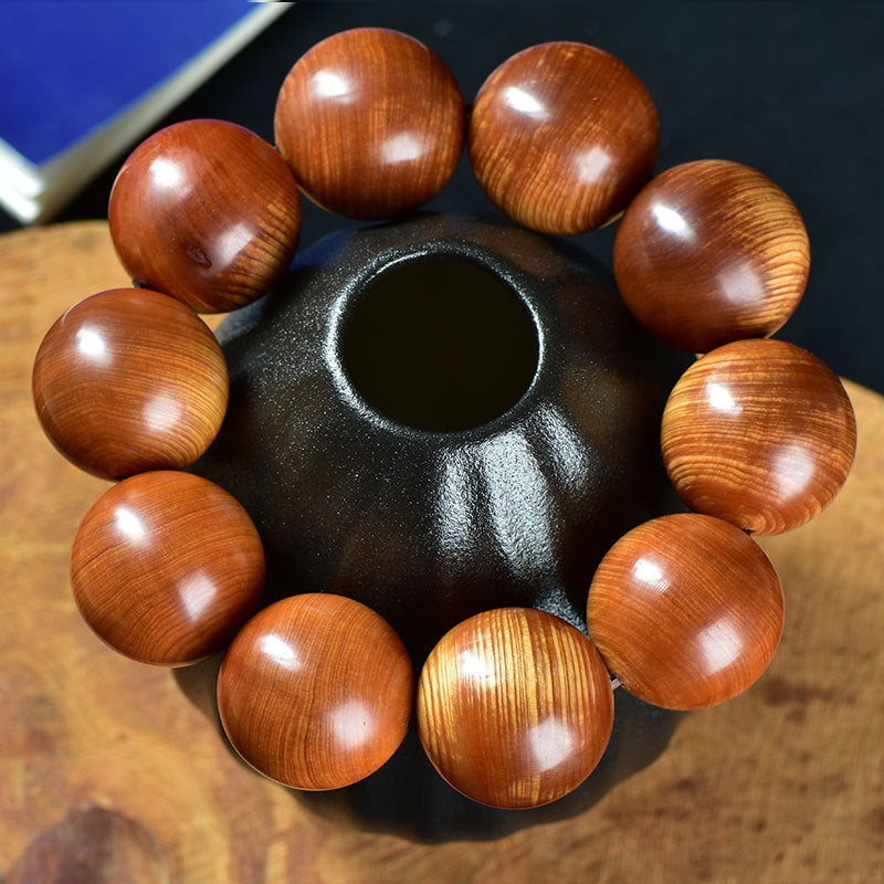 Materials Thuja Wooden Male Gao An Oil Pan Playing Buddha Bracelet