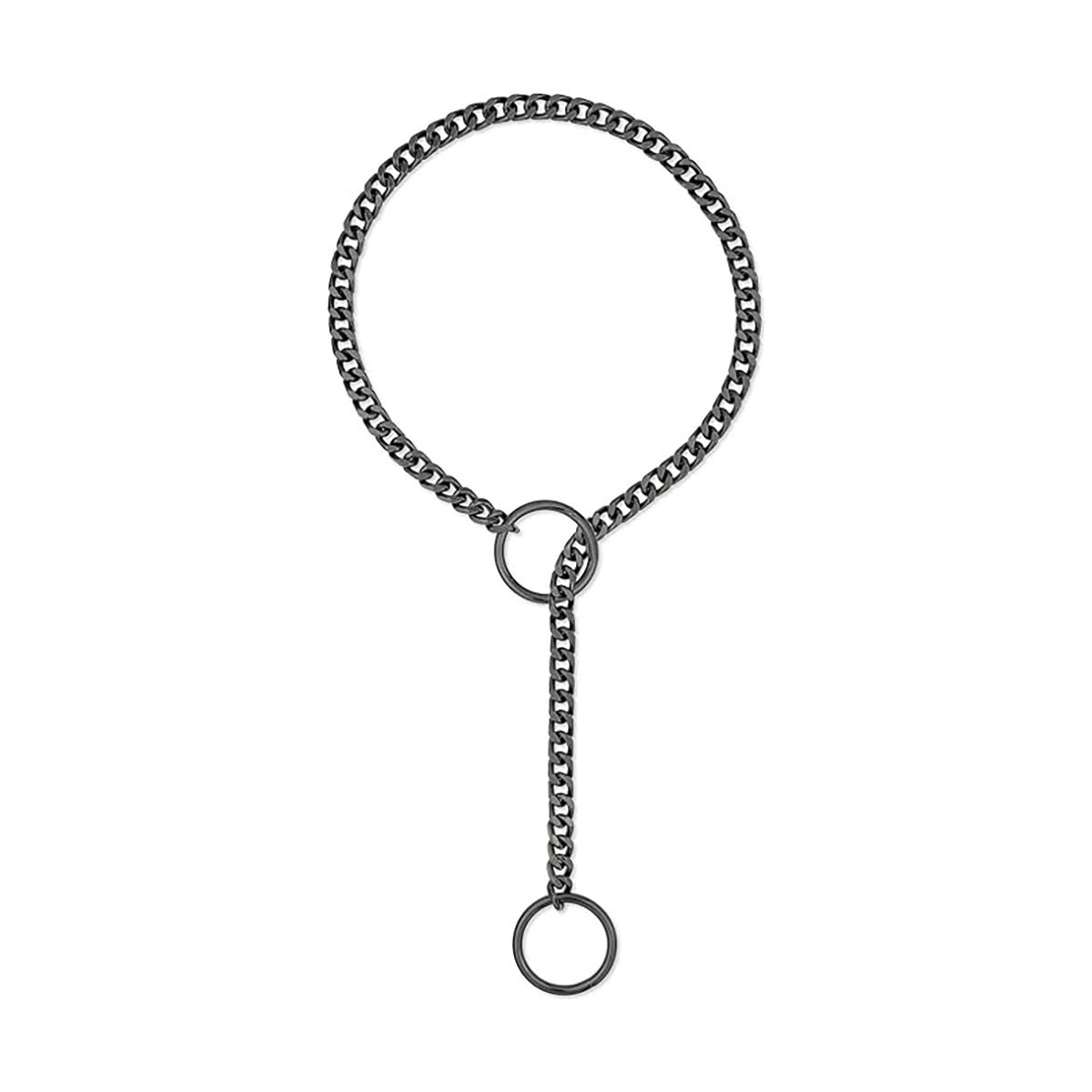 Punk Gothic Cuban Adjustable Love Heart Necklace