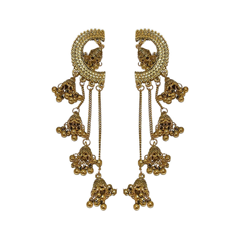 Bohemian Vintage Temperament Wild Long Tassel Niche Exotic Earrings