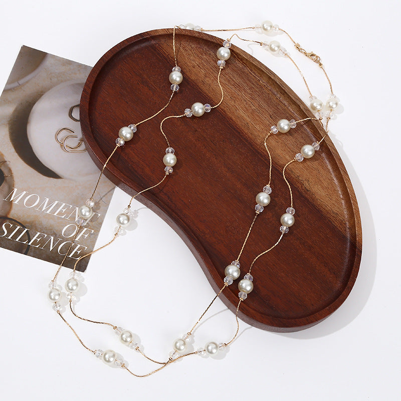 Long Sweater Chain Elegant High-grade Pearl Necklace