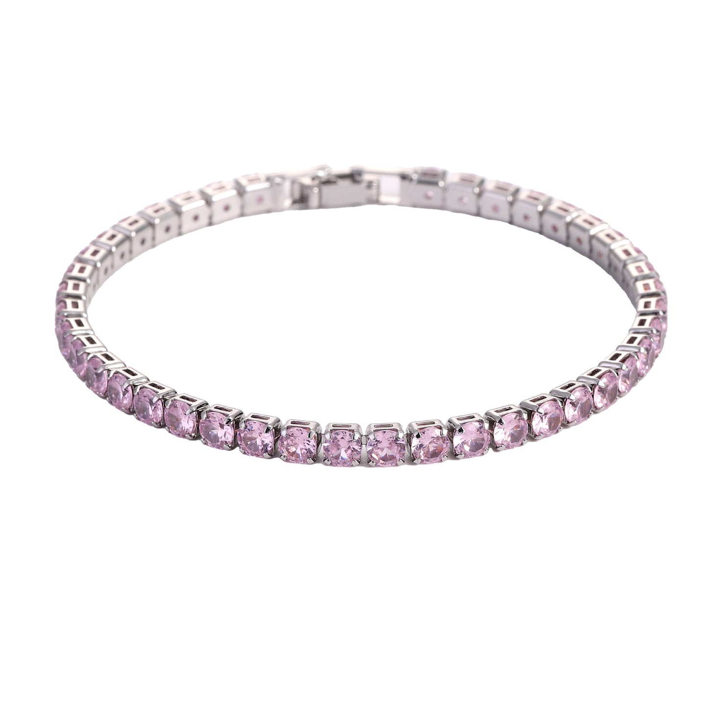 Women's & Men's Hip Hop Gold Zircon Chain Simple Bracelet