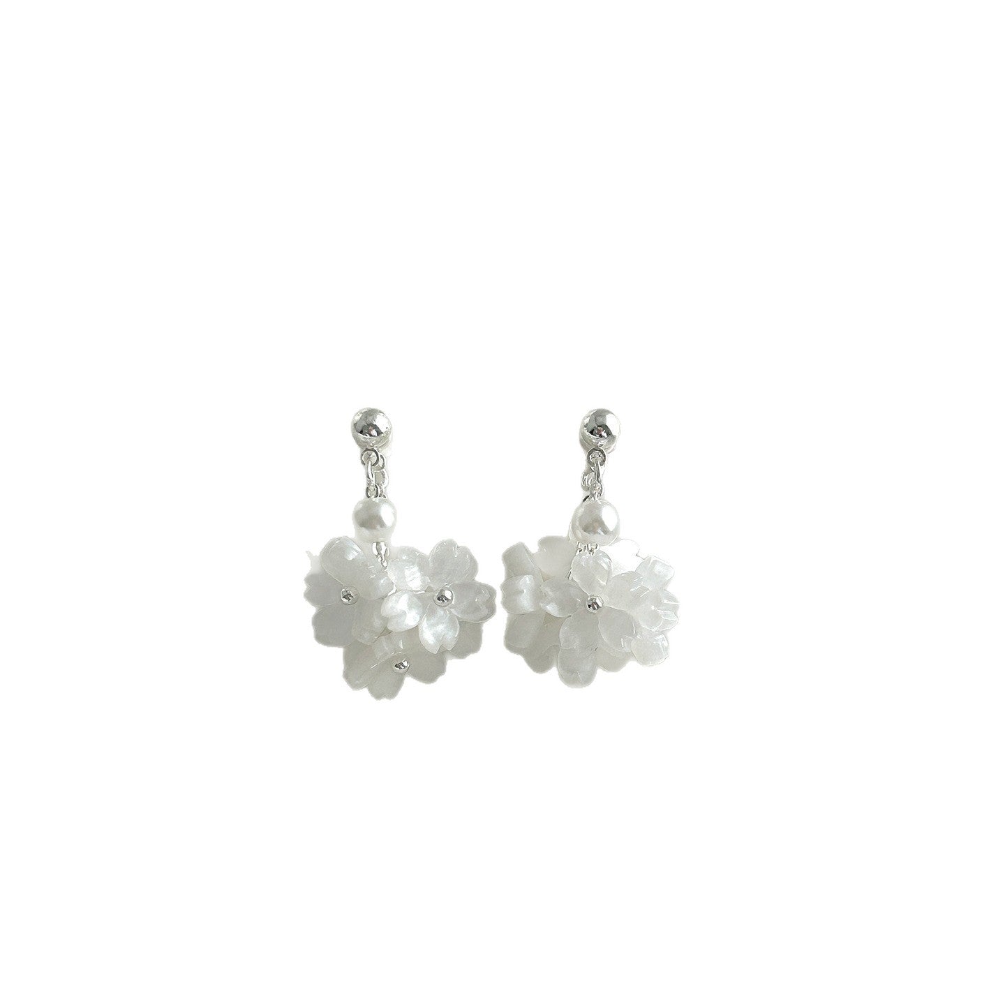 Pearl Flower Light Luxury Minority Design Earrings