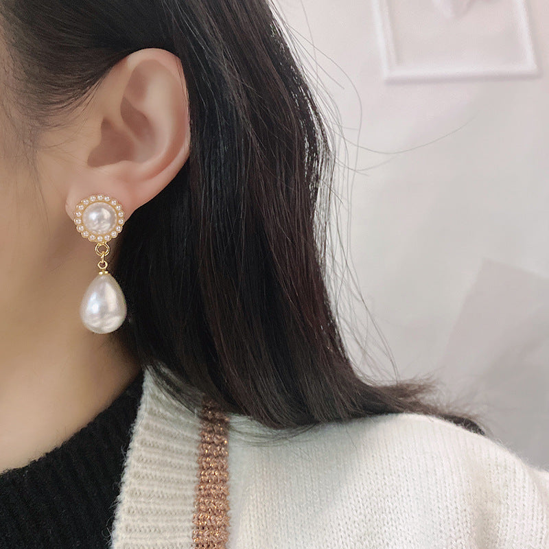 Women's Palace Style Elegant Sunflower Korean Simple Temperamental Earrings