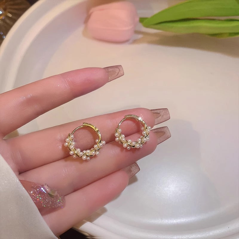 Women's Circle Pearl For Trendy Niche Design Earrings