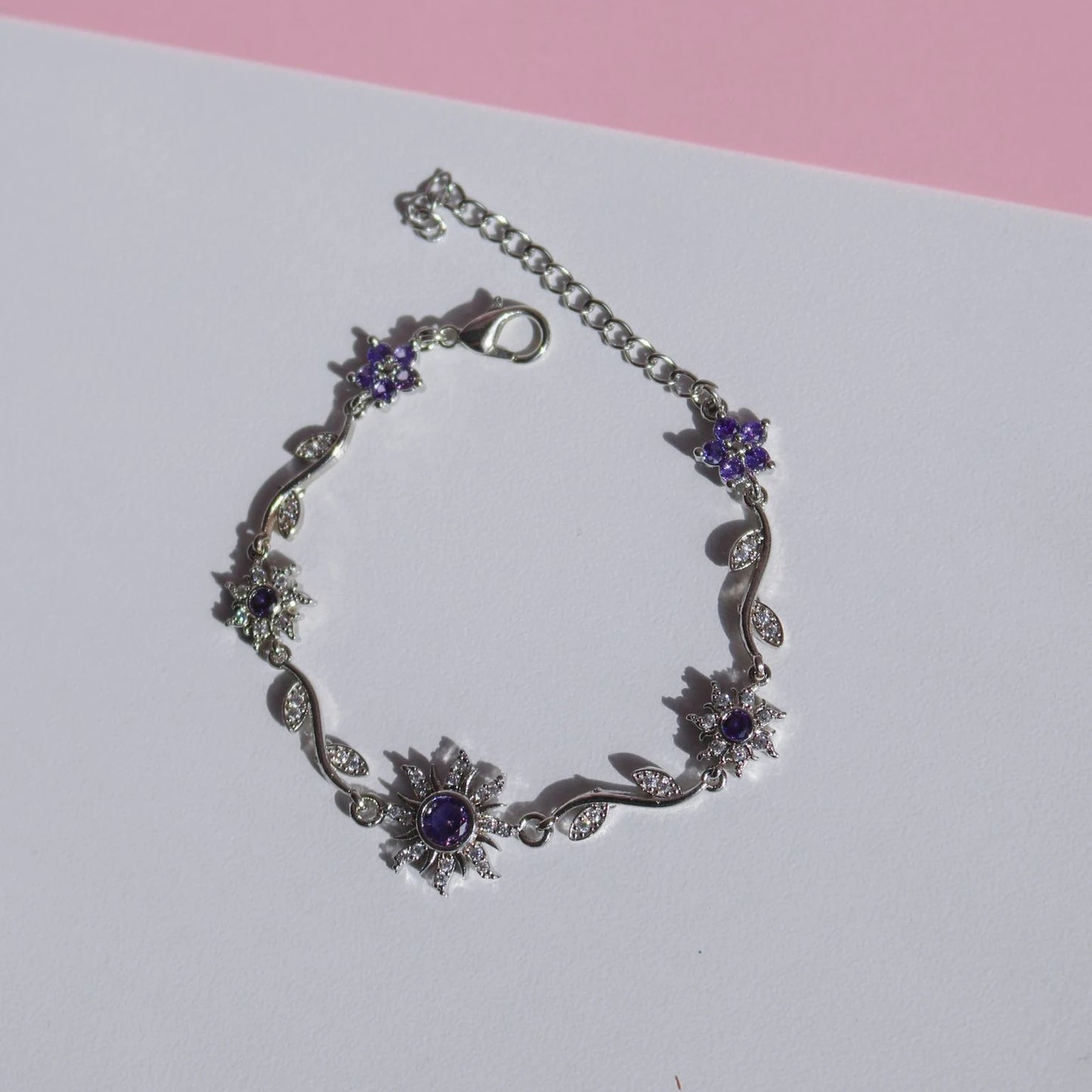 Women's Cute Purple Sunflower Princess Special Interest Bracelets