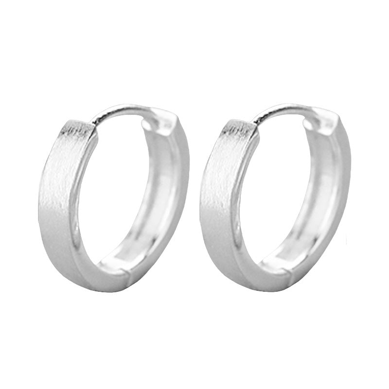 Men's Brushed Frosted Clip Simple Trendy Pu For Couple Sweet Cool Rings