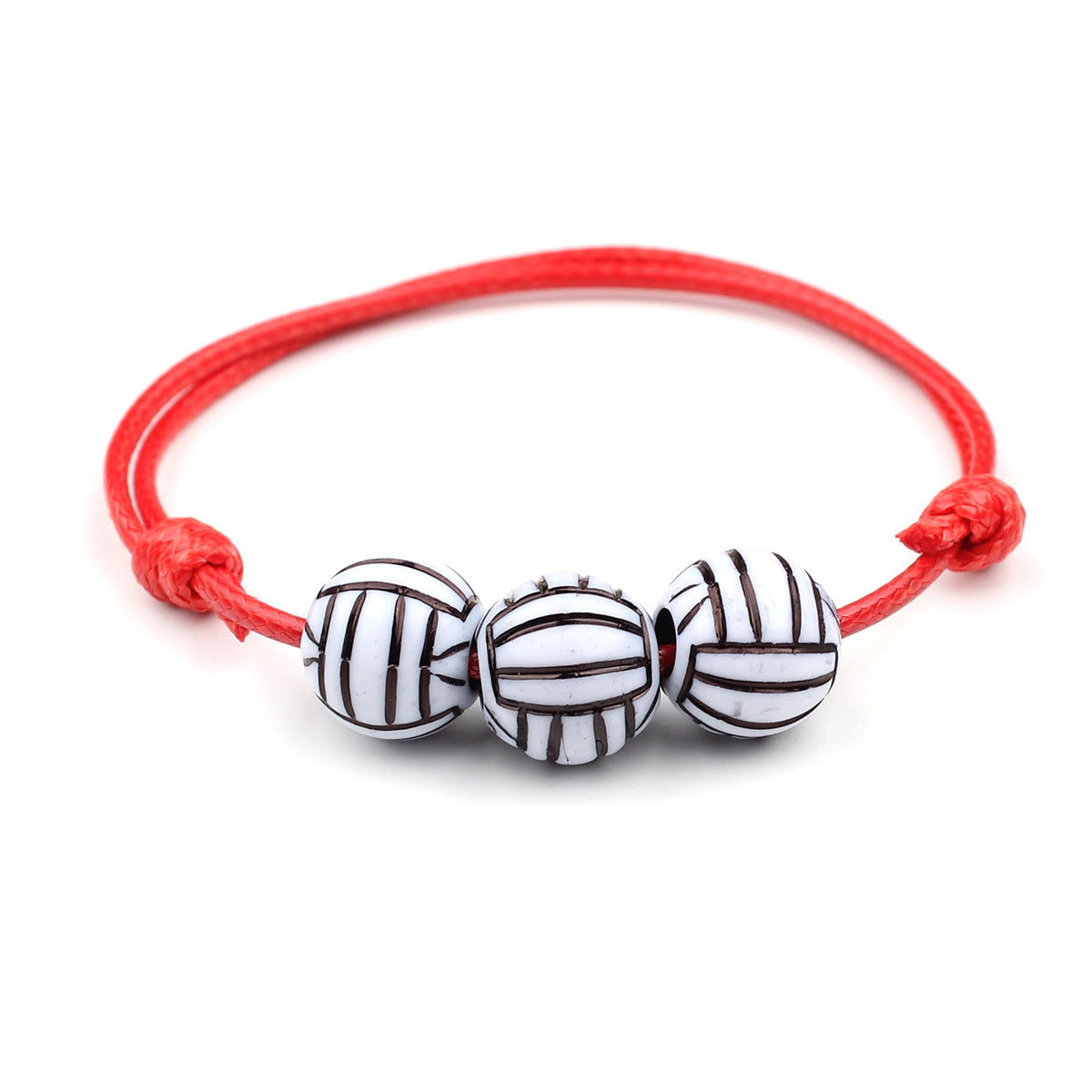 Basketball Baseball Wax Line Woven Softball Bracelets