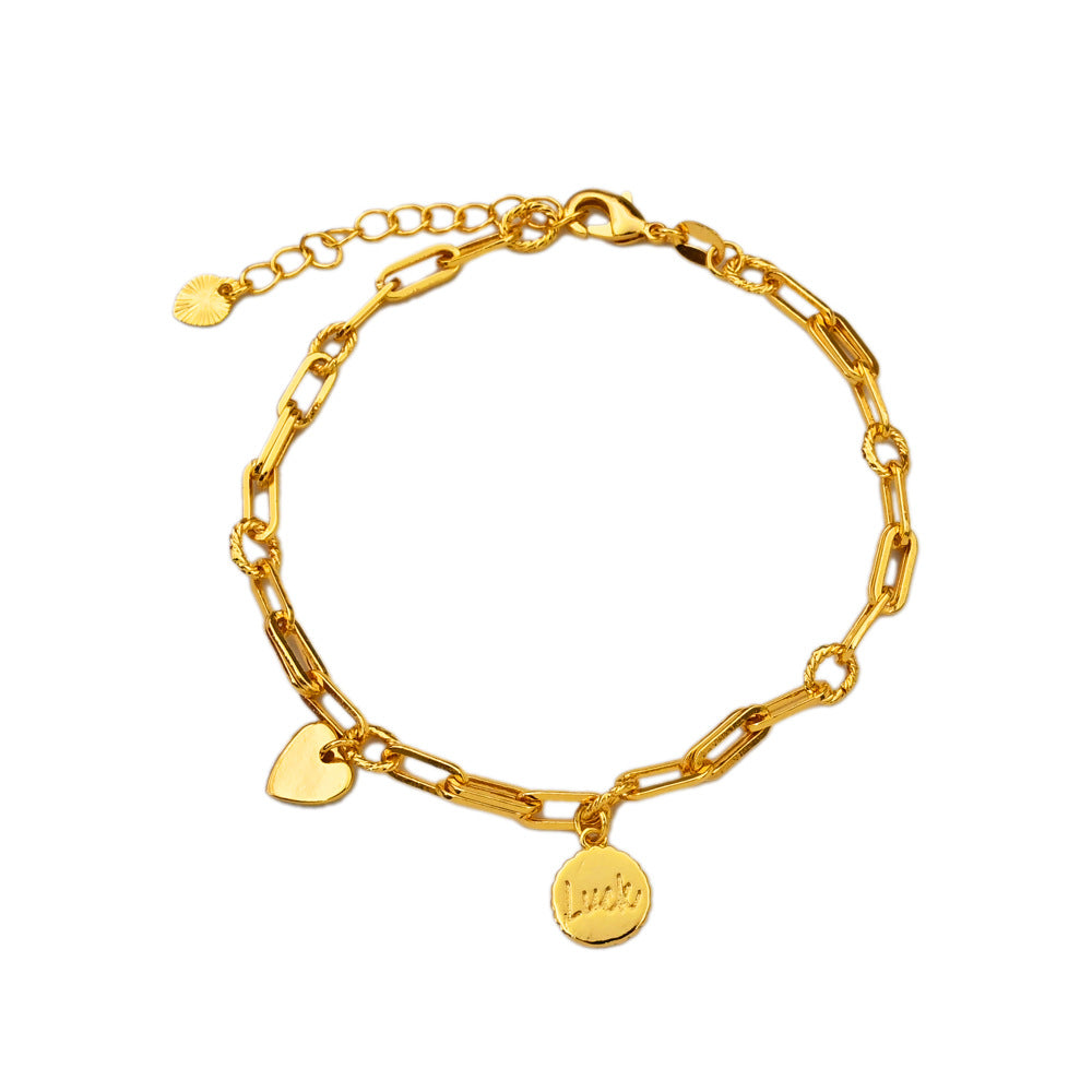 Women's Heart Lucky Symbol Design Simple Commute Bracelets