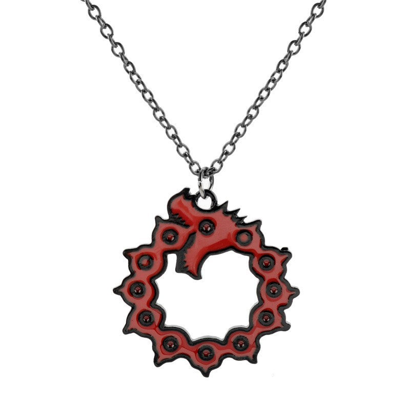 Peripheral The Seven Deadly Sins Tattoo Bite Tail Dragon Clothing Pendants
