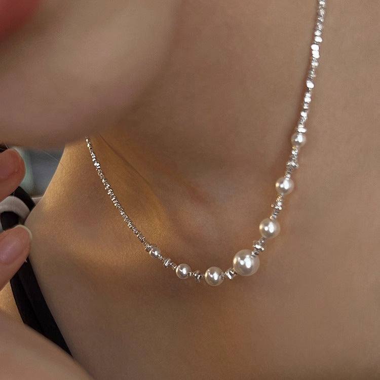 Women's With Broken Sier Exquisite Small Beads For Necklace