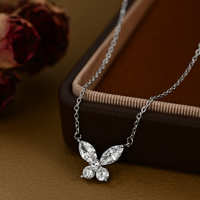 Zircon Temperament Clavicle Chain Female Niche Design Necklace