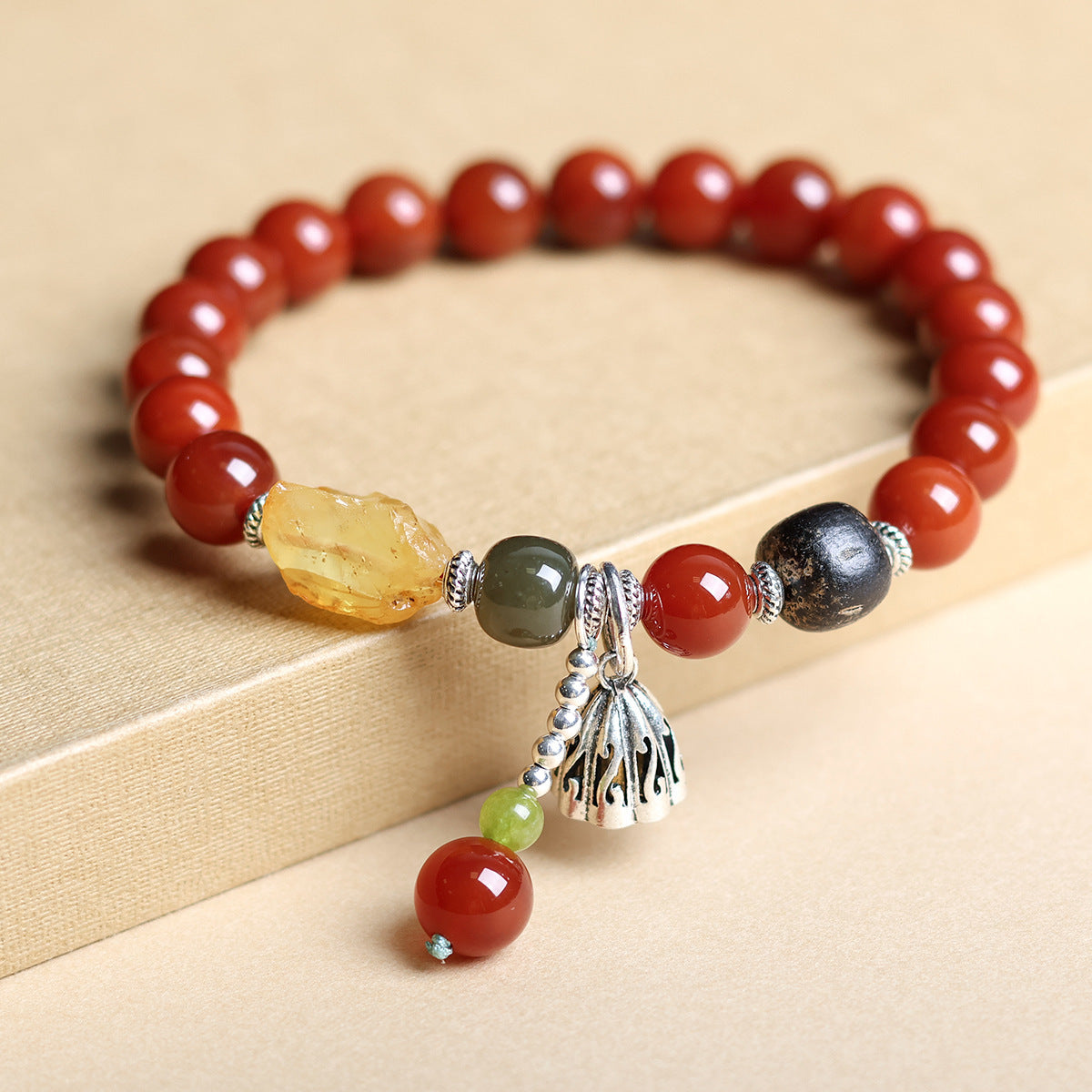 Sen Southern Red Agate Bodhi Tibet Bracelets