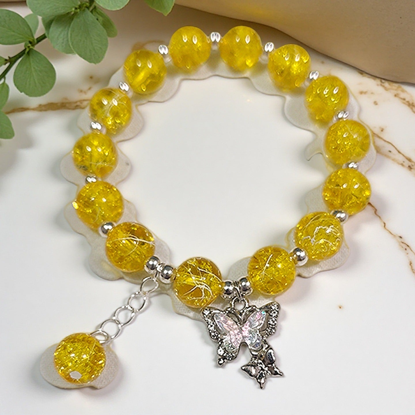 Fantasy Flower Glazed Female Gradient Contrast Bracelet