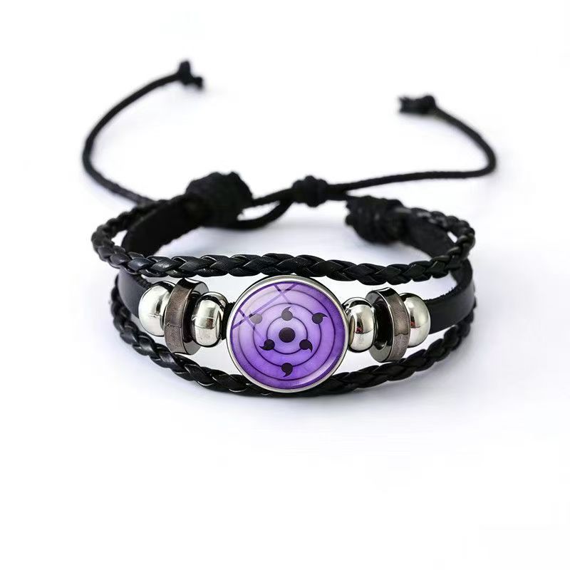 Cowhide Two-dimensional Anime Peripheral Handmade Woven Bracelets