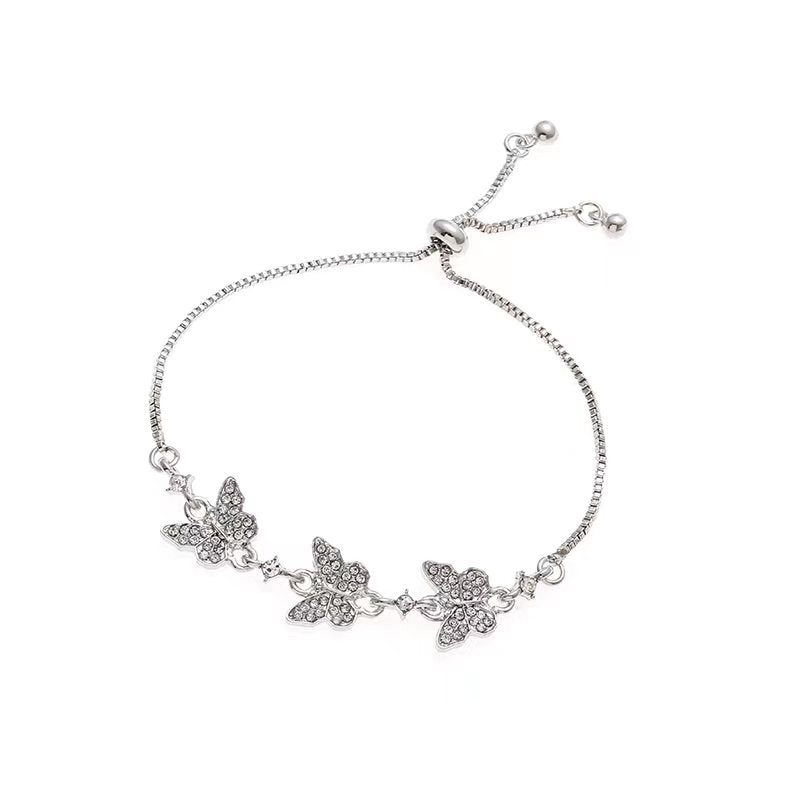 Women's Zircon Flower Korean Simple Design Personalized Bracelets