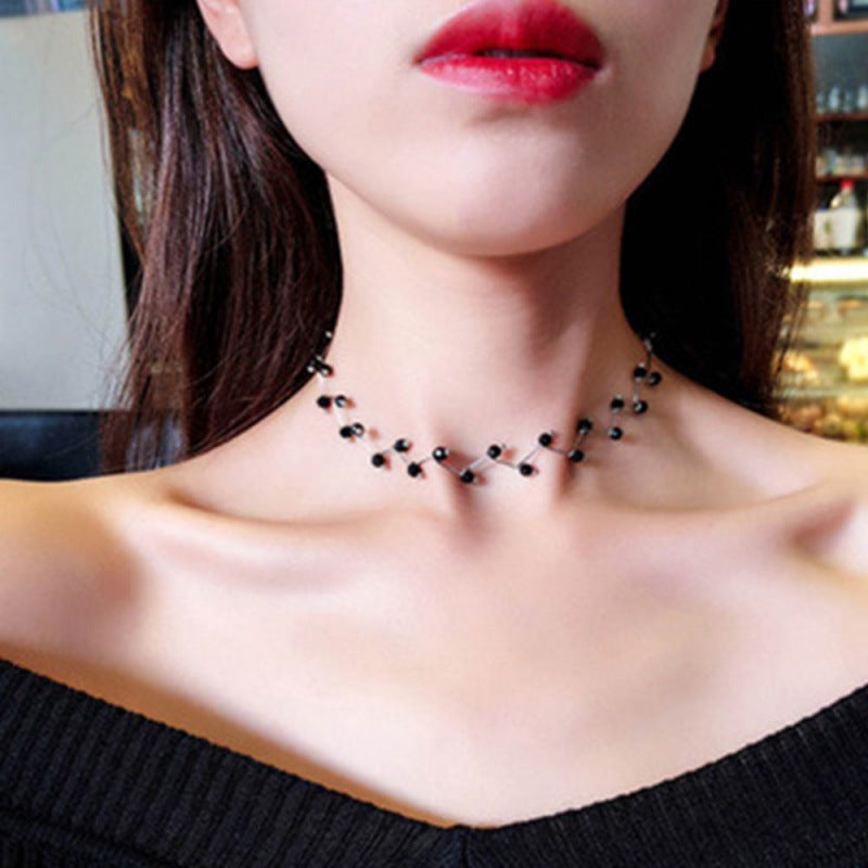 Women's Temperament Wild Short Pearl Simple Niche Necklace