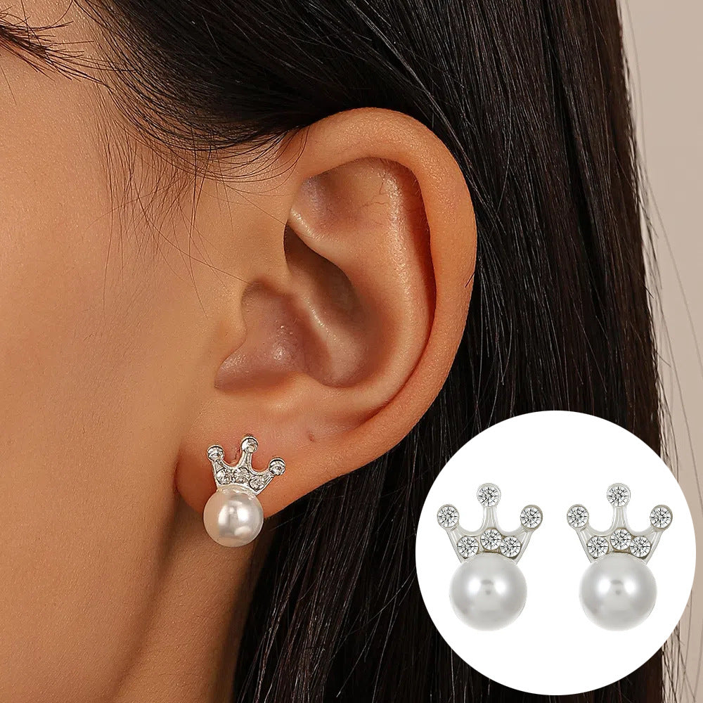 Women's Pearl For French Entry Lux Butterfly Earrings