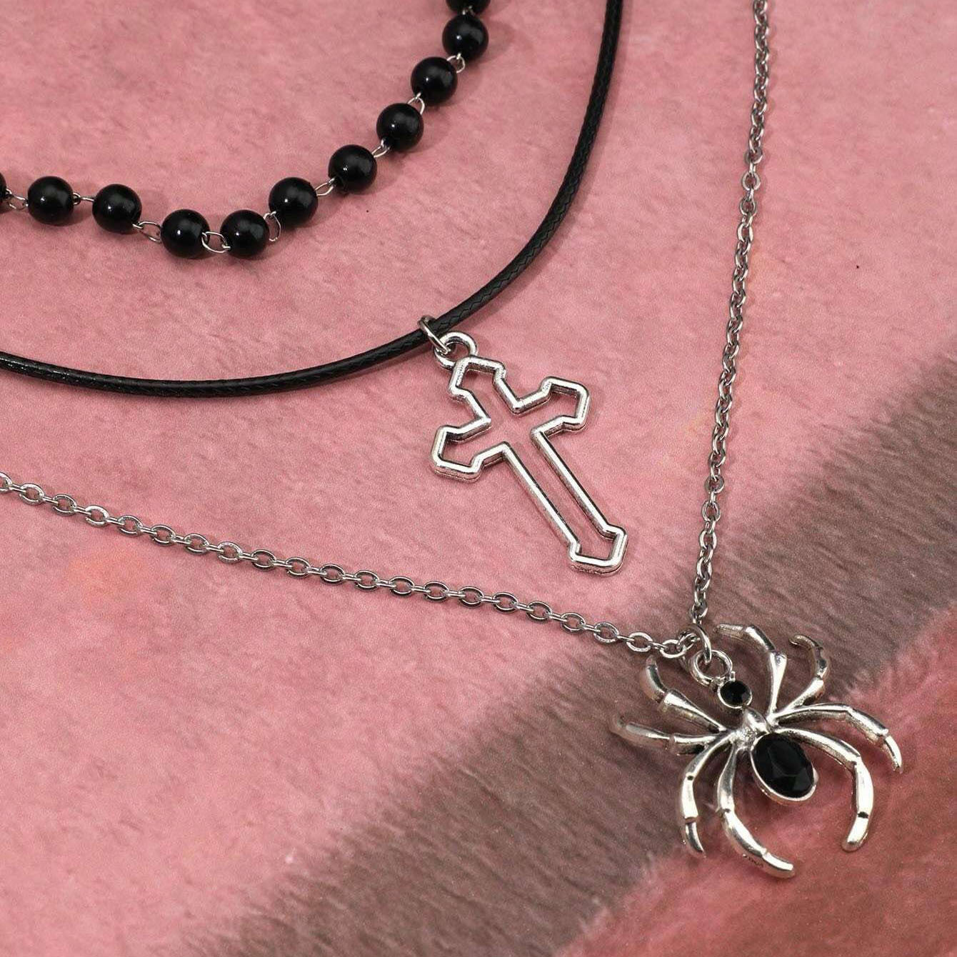 Retro Dark Style Spider Gothic Alloy Pendants
