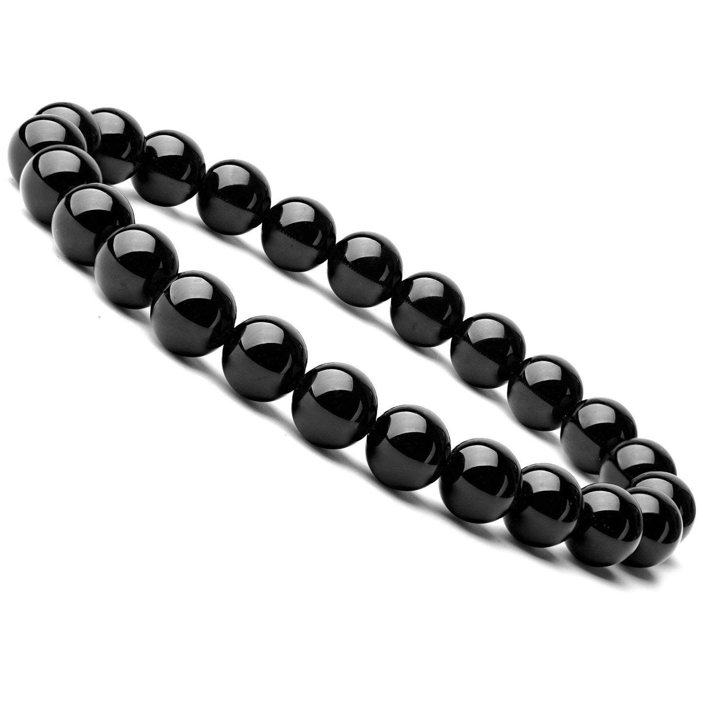 Stone Lava Volcanic Rock Hematite Stretch Bracelet