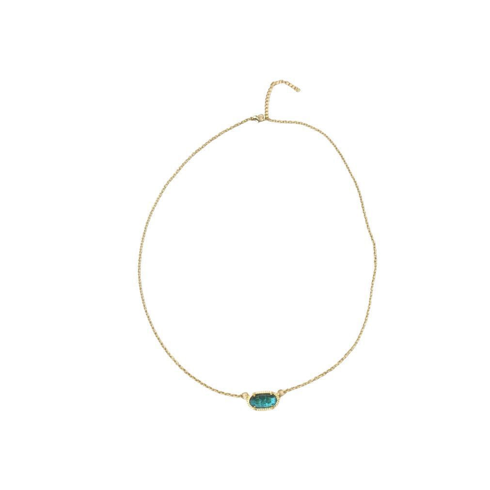 Colorful Birthstone Gold Female Style High-grade Clavicle Chain Necklace