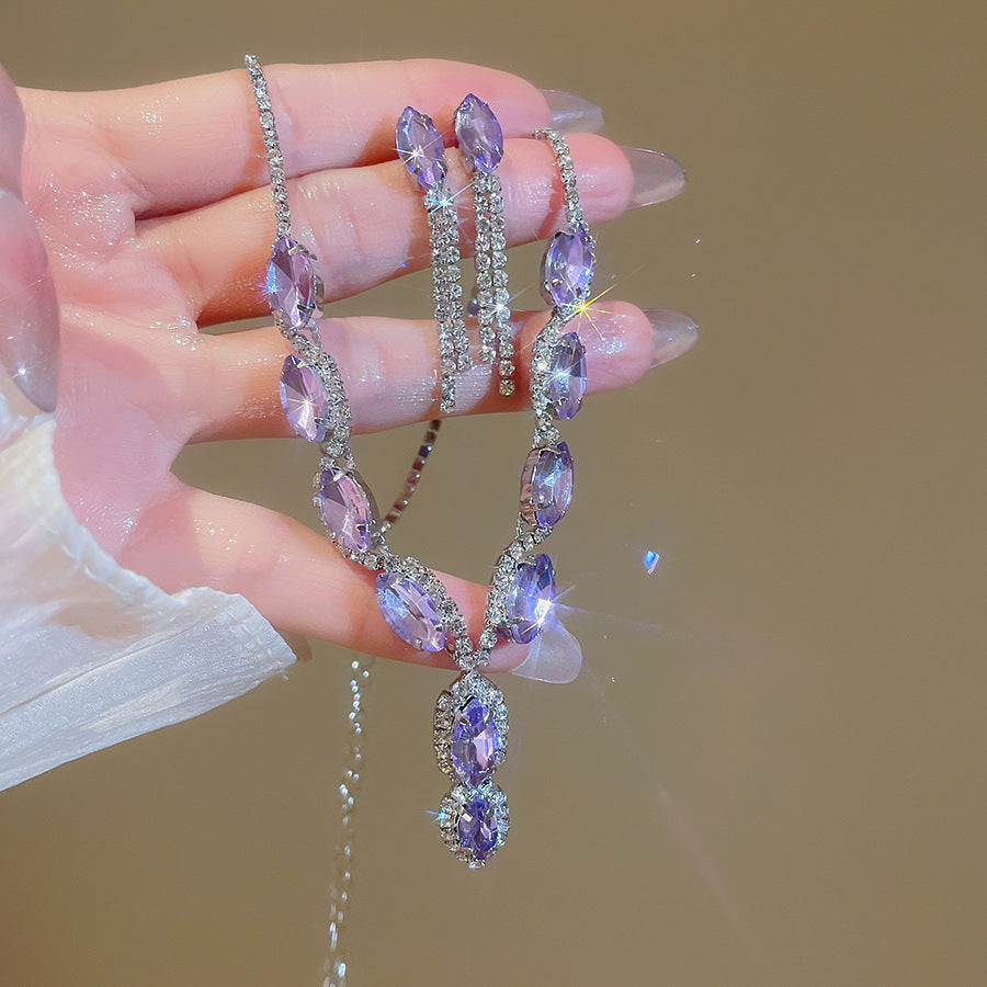 Elegant Drop Round Light Luxury Minority Necklaces