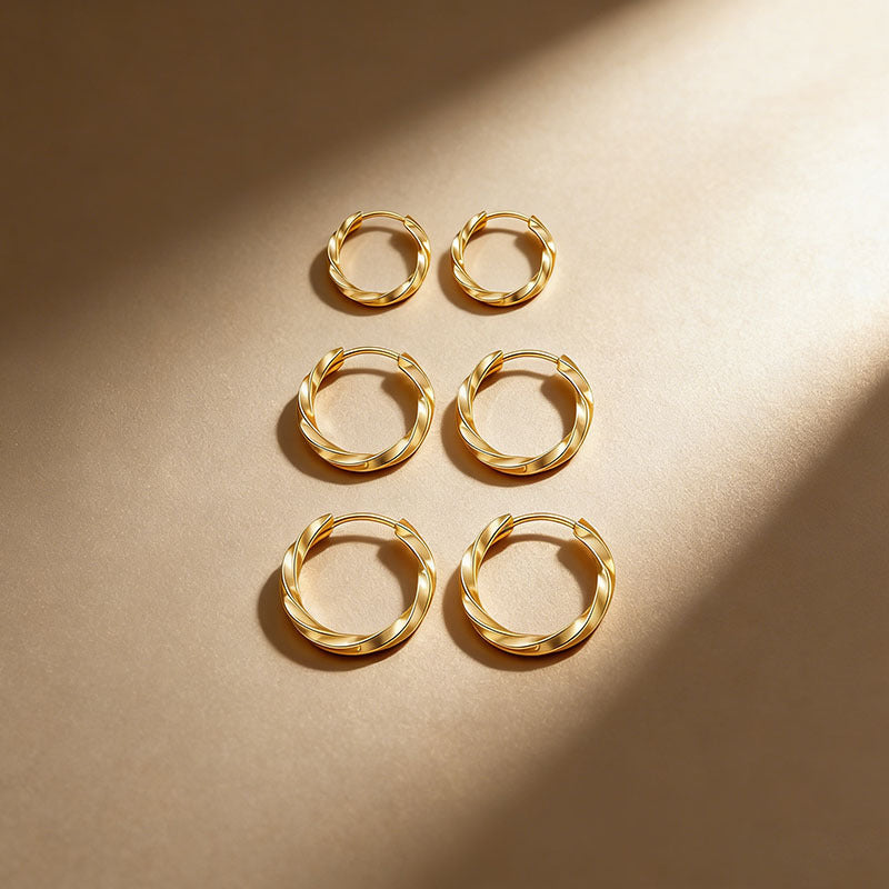 Source French Elegant Minimalist Mobius Twist Simple Cold Rings