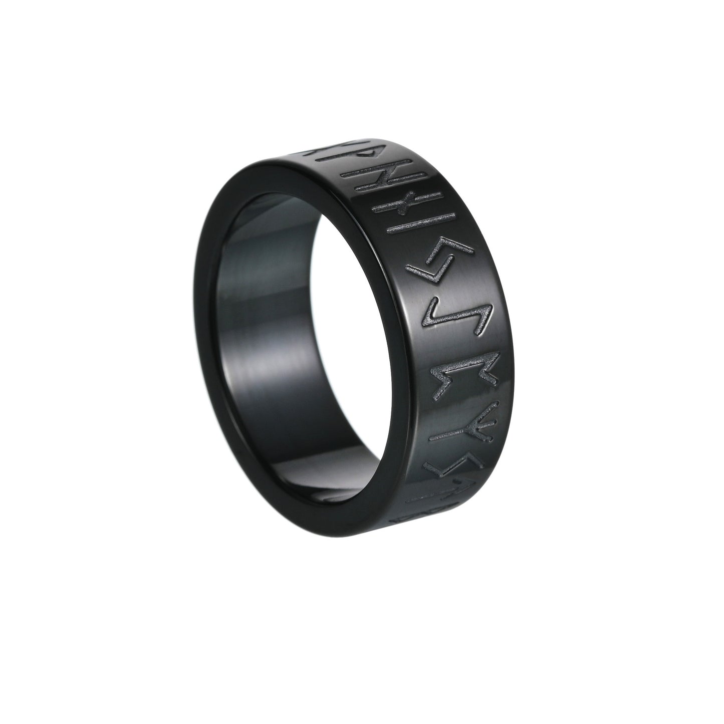 Men's Titanium Steel Ornament Viking Force Laboratories Rings