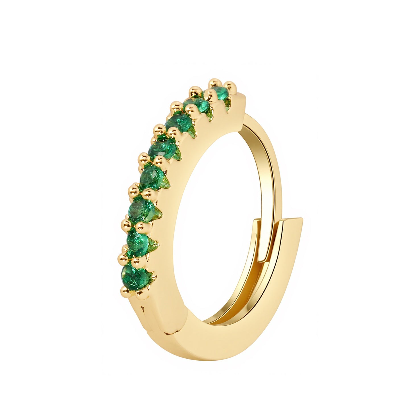 Women's Gang Drill Color Zircon Fashion Minimalism Copper Plating Earrings