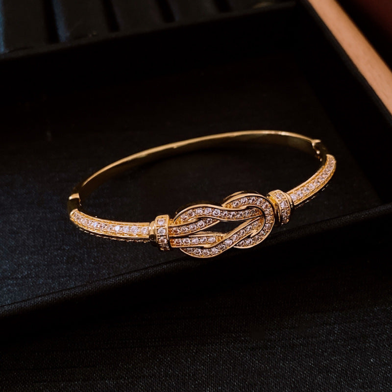 Women's Oval Leaf Small Fresh Gentle Temperament Light Luxury High Sense Bracelet