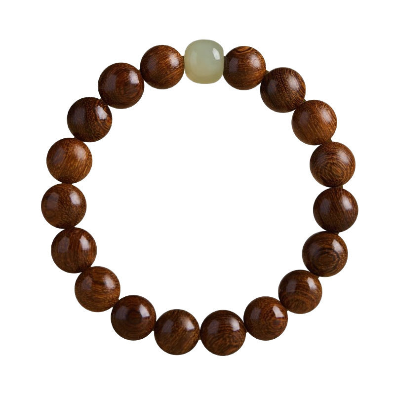 Women's & Men's Gold Sandalwood Hand-held Chain Buddha Prayer Beads String Plate Crafts Bracelet