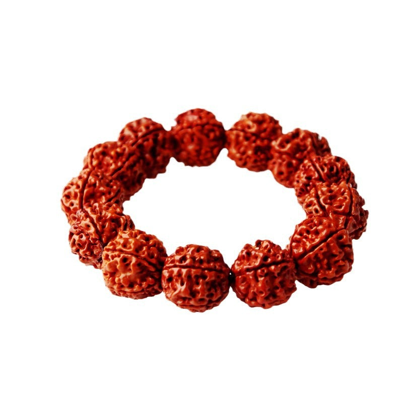 Women's & Men's Offer Nepal Machine Brushed Patina Big Beads Corpulent Real Rosary Bracelet