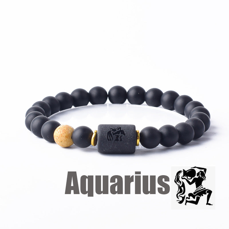 Constellation Natural Stone Beaded Twee Tigereye Bracelet