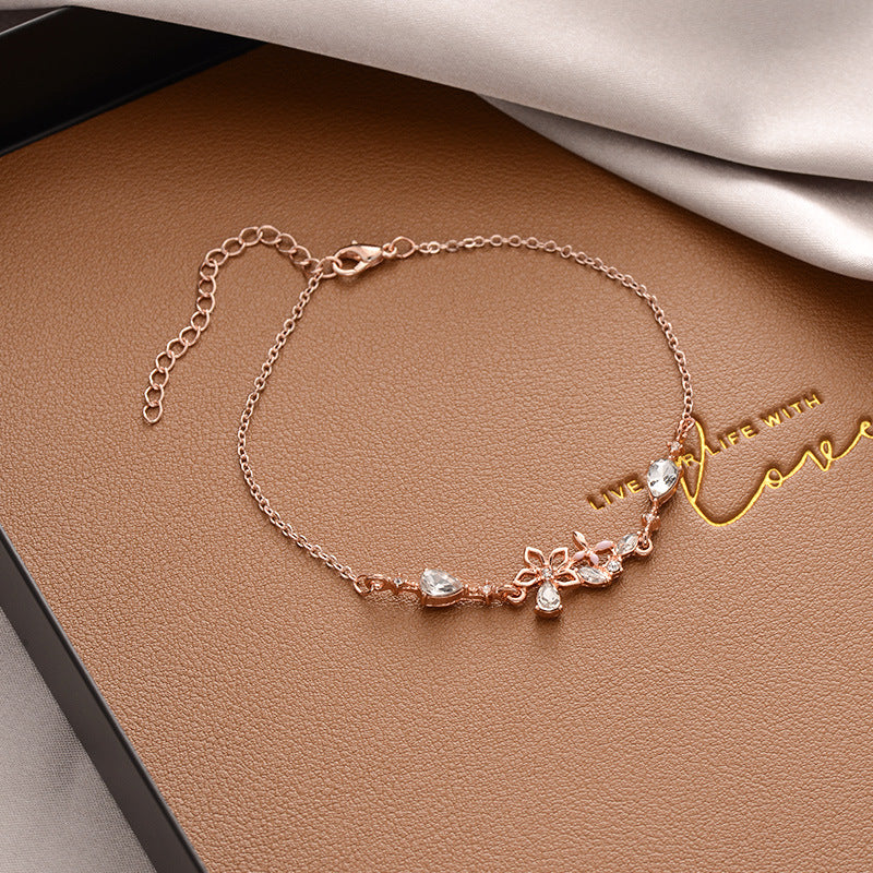 Vintage Pearl Female Style Design Simple Cold Bracelet